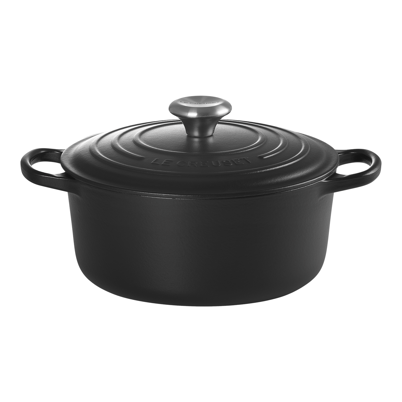 LE CREUSET Gusseisen-Bräter 24 cm schwarz-image-0