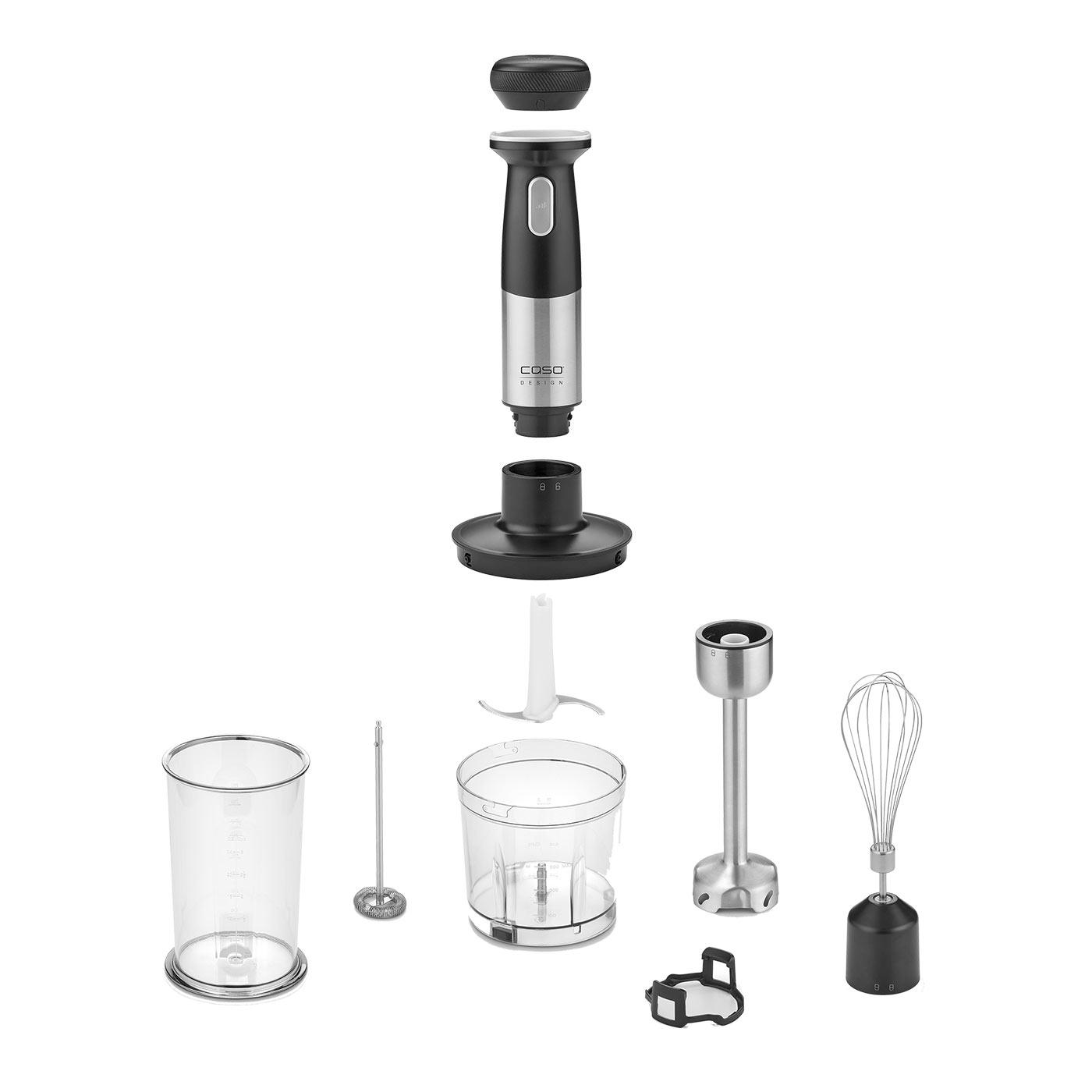 CASO Kabelloses Stabmixer-Set 4in1Click & Mash