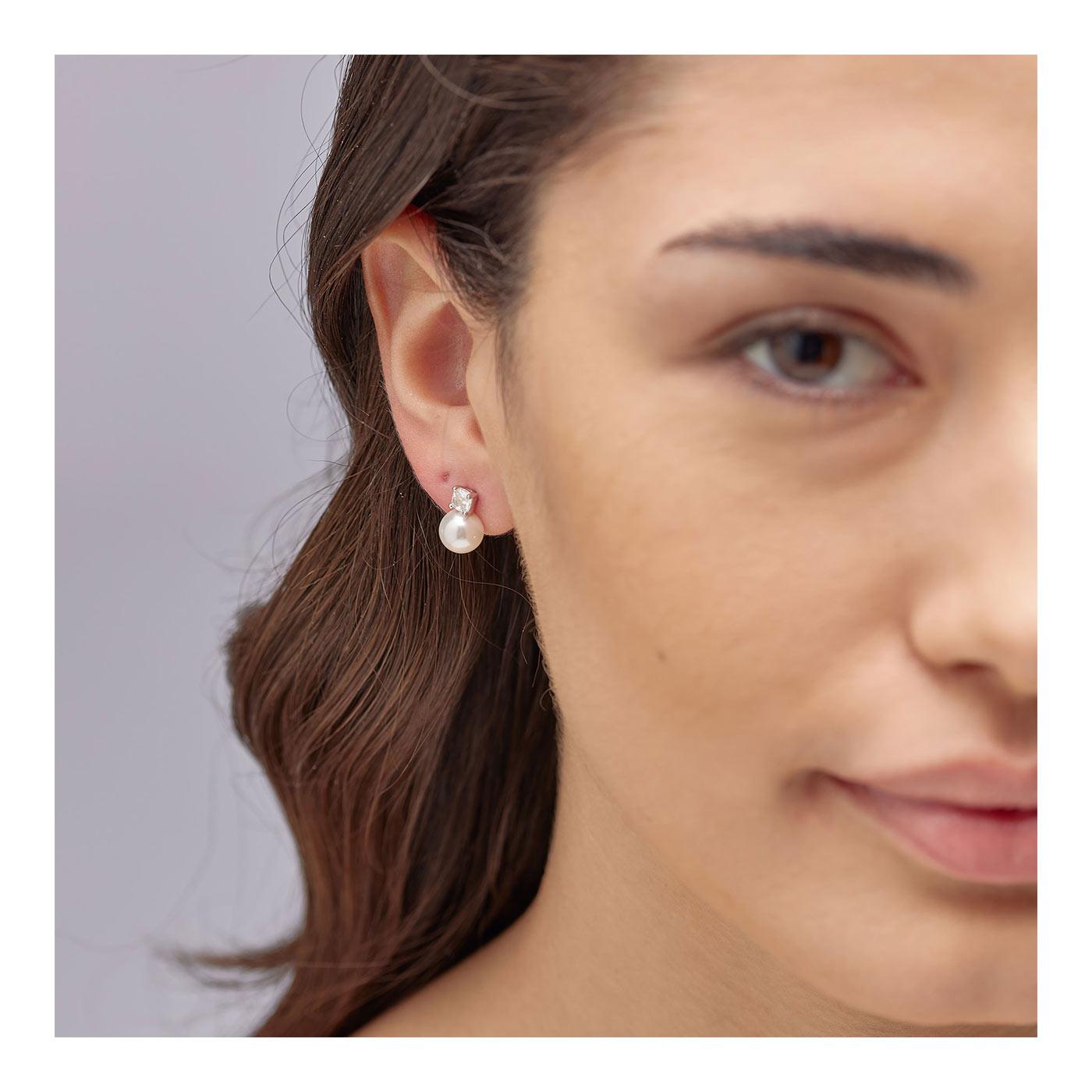 brosway Ohrstecker Perle -image-0