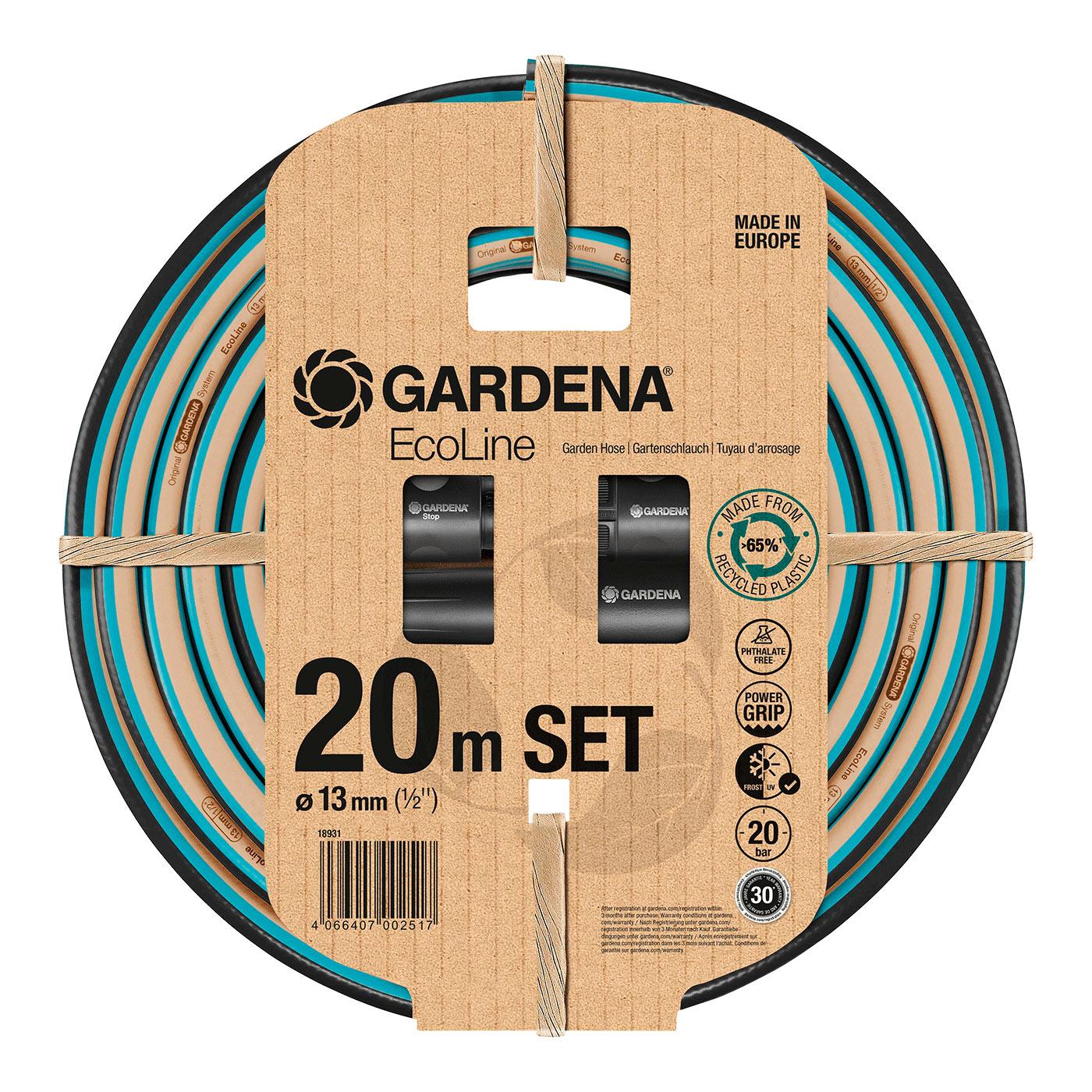GARDENA EcoLine Schlauch Set 1/2", 20 m