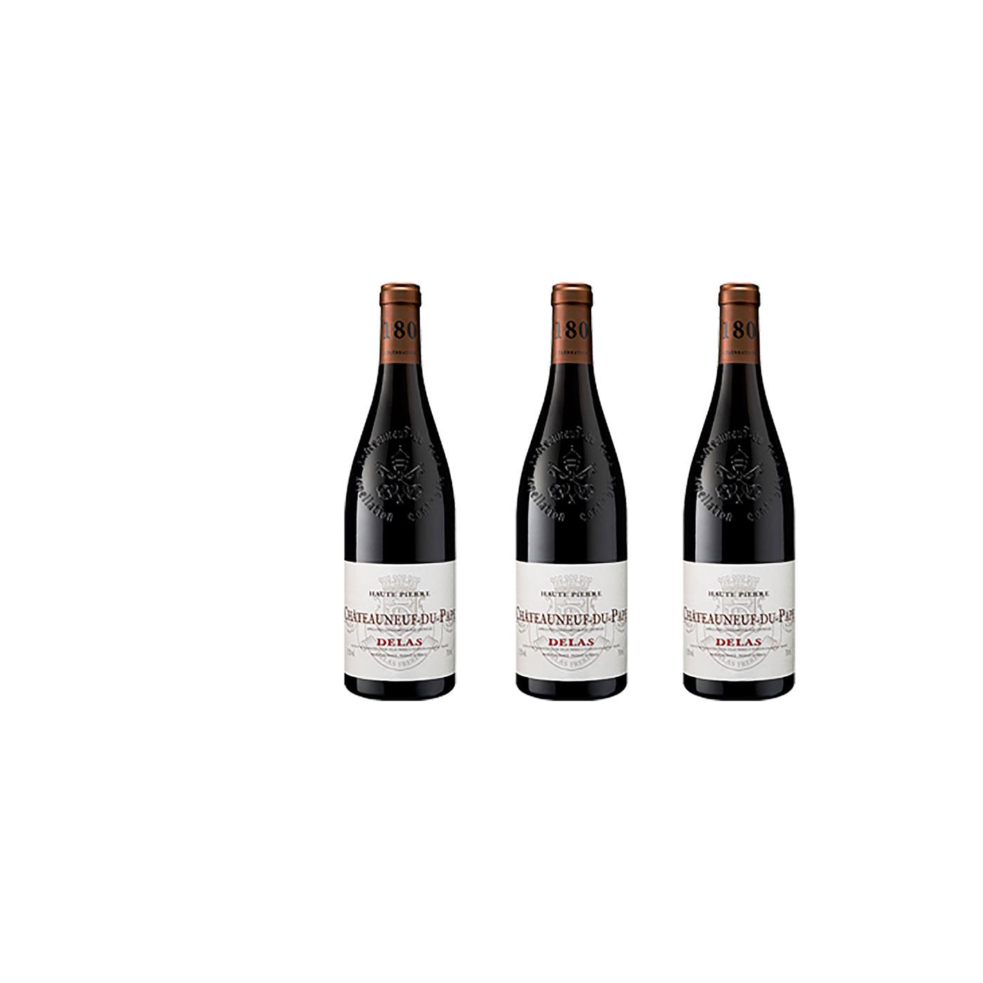 CH_3 Flaschen Delas Frères, Châteauneuf-du-Pape rot